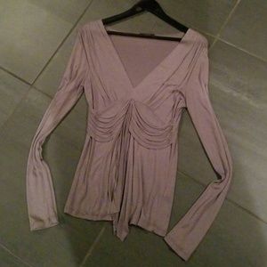 Soprano Knit Stretch Draped Top